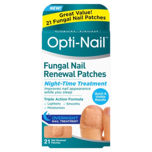 Opti-Nail Overnight Fungal Nail Treatment Renewal Patches, 21 count