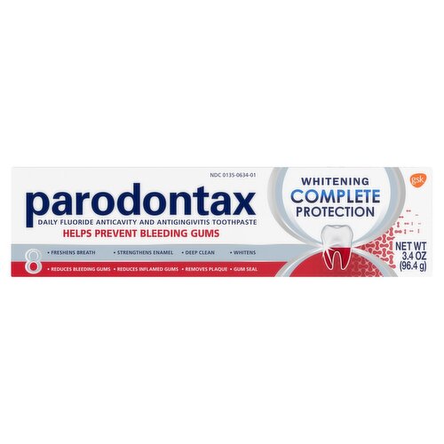 Parodontax Whitening Complete Protection Toothpaste, 3.4 oz