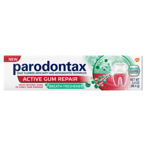 Parodontax Active Gum Repair Breath Freshener Toothpaste, 3.4 oz