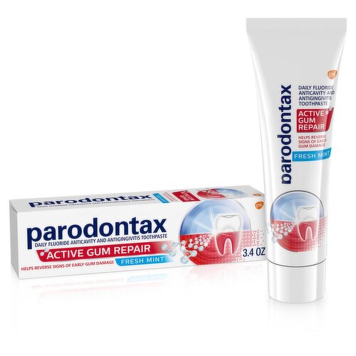 Parodontax Active Gum Repair Toothpaste, Gum Toothpaste, Fresh Mint - 3.4 Ounces