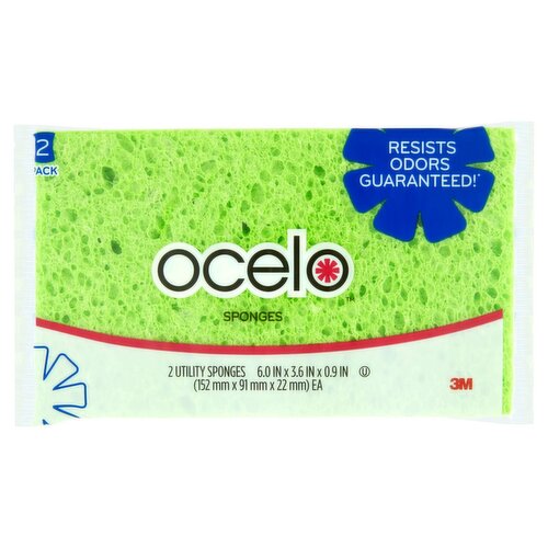 Ocelo Utility Sponges, 2 count