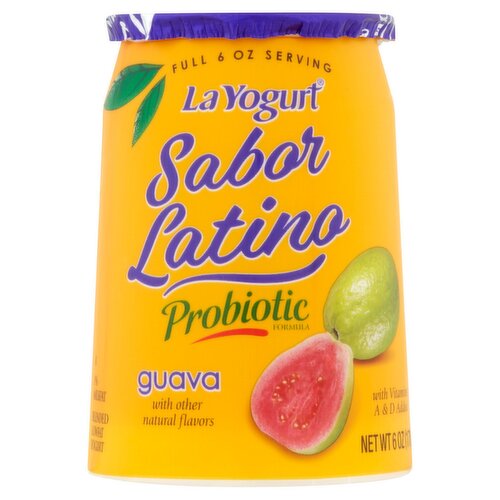 La Yogurt Sabor Latino Guava Blended Lowfat Yogurt, 6 oz