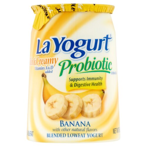 La Yogurt Rich & Creamy Banana Blended Lowfat Yogurt, 6 oz