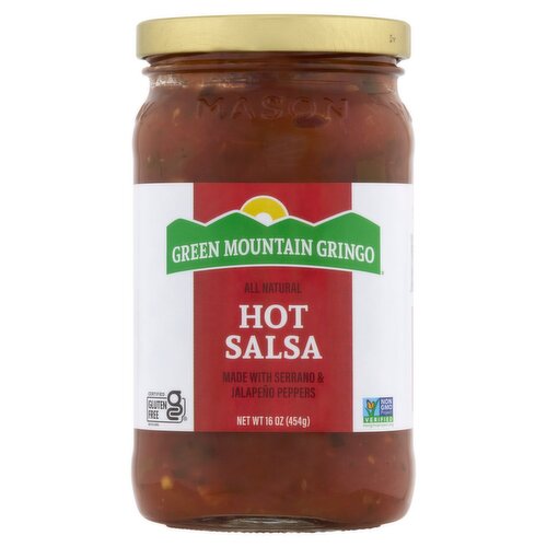 Green Mountain Gringo Hot Salsa, 16 oz