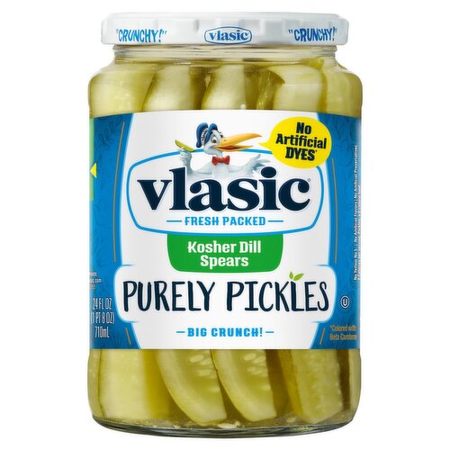 Vlasic Purely Pickles Kosher Dill Spears, 24 fl oz