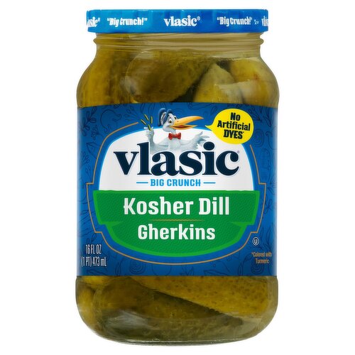 Vlasic Kosher Dill Gherkins, 16 fl oz