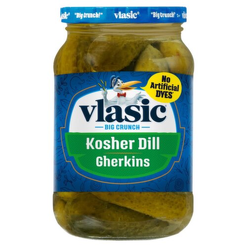 Vlasic Kosher Dill Gherkins, 16 fl oz