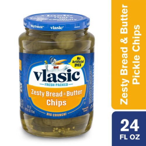 Vlasic Zesty Bread & Butter Chips, 24 fl oz