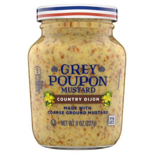 Grey Poupon Country Dijon Coarse Ground Mustard, 8 oz