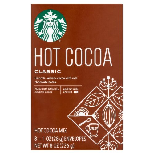 Starbucks Classic Hot Cocoa Mix, 1 oz, 8 count