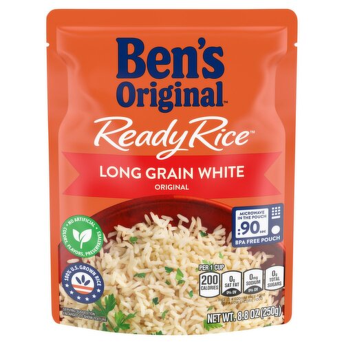 BEN'S ORIGINAL™ READY RICE™, Original Long Grain White, 8.8 oz. pouch