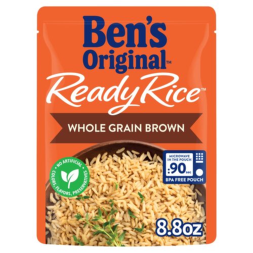 BEN'S ORIGINAL™ READY RICE™, Whole Grain Brown, 8.8 oz. pouch