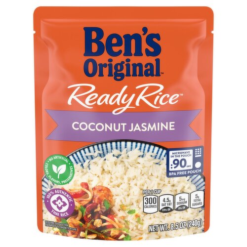 BEN'S ORIGINAL™ READY RICE™, Coconut Jasmine, 8.5 oz. pouch