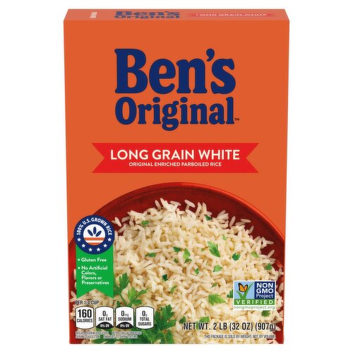 BEN'S ORIGINAL™ Converted Brand Enriched Parboiled Long Grain Rice, 2 lb. box