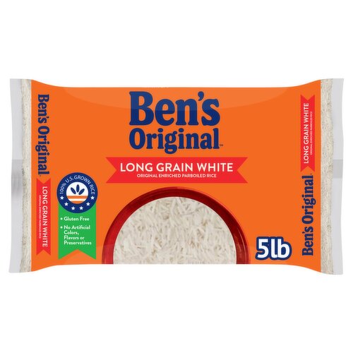 BEN'S ORIGINAL™ Long Grain White Original Enriched Parboiled Rice, 5 lbs.