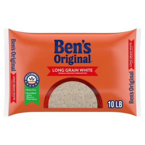 Ben's Original Long Grain White Original Enriched Parboiled Rice, 10 lb