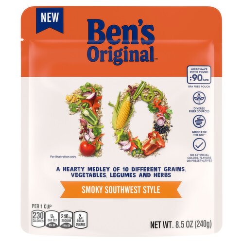 Ben's Original Smoky Southwest Style 10 Medley, 8.5 oz