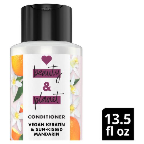 Love Beauty & Planet Vegan Keratin & Sun-Kissed Mandarin Conditioner, 13.5 fl oz