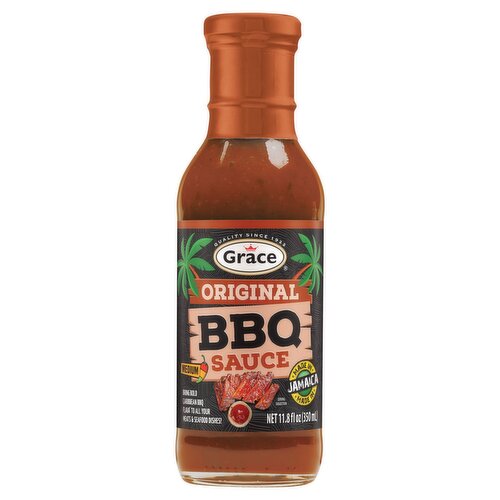 Grace Original Medium BBQ Sauce, 11.8 fl oz