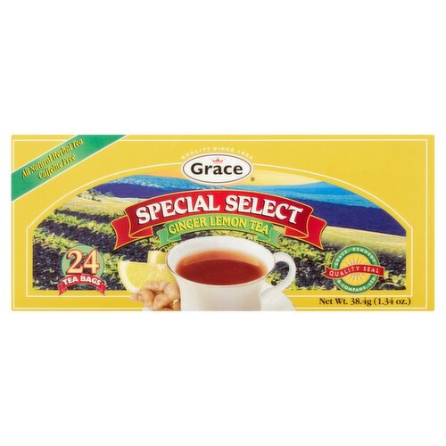 Grace Special Select Ginger Lemon Tea Bags, 24 count, 1.34 oz