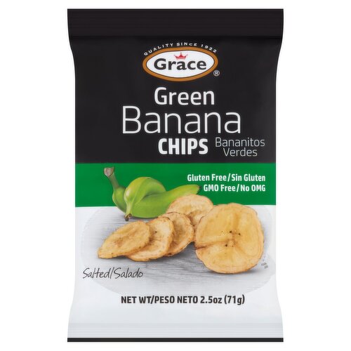 Grace Salted Green Banana Chips, 2.5 oz