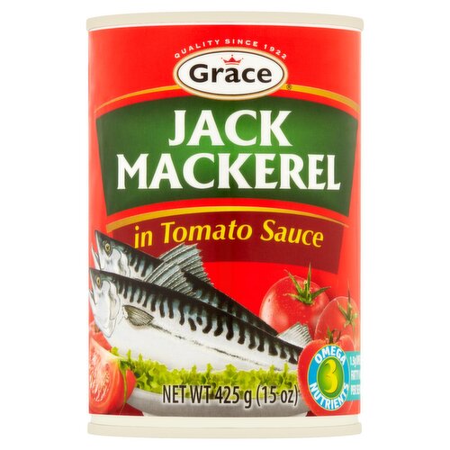 Grace Jack Mackerel in Tomato Sauce, 15 oz