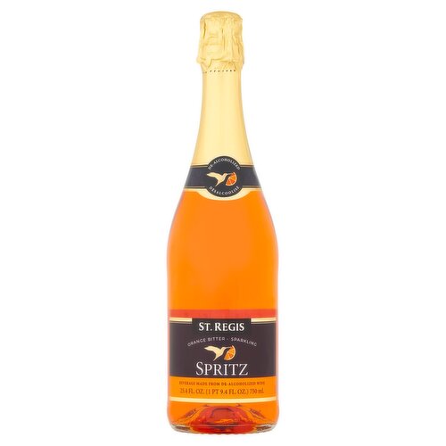 St. Regis De-Alcoholized Orange Bitter Sparkling Spritz Wine, 25.4 fl oz