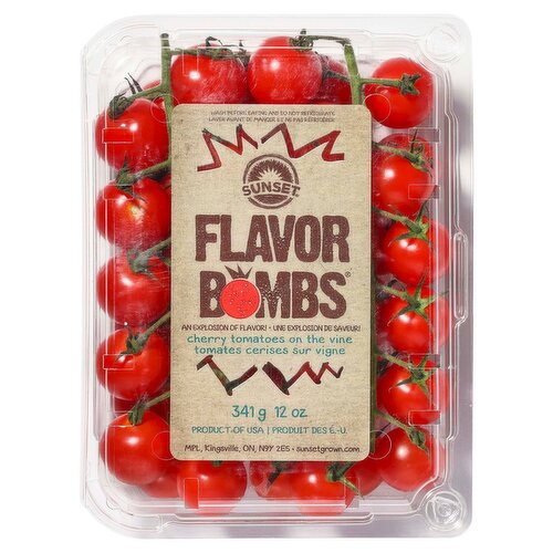 Sunset® Flavor Bombs® Cherry Tomatoes On-The-Vine 12oz