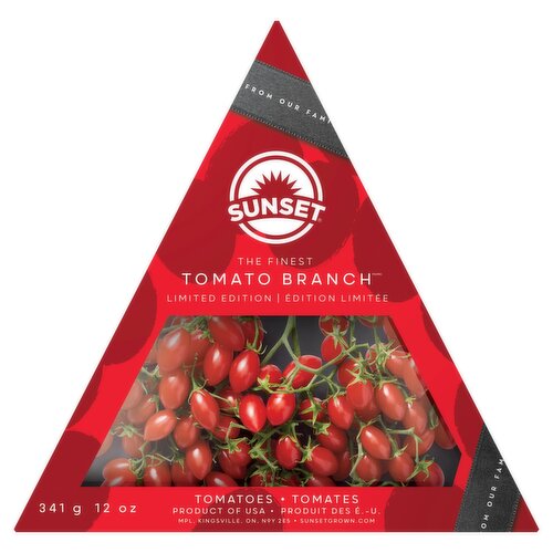 Sunset Tomato Branch The Finest Tomatoes Limited Edition, 12 oz