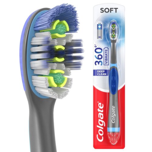 Colgate 360° Vibrate Deep Clean Soft Powered Toothbrush
