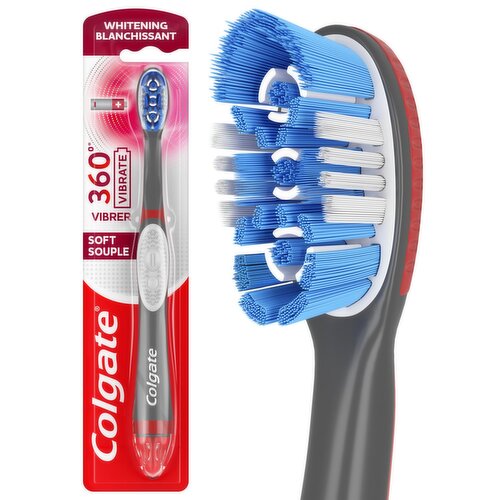 Colgate 360° Vibrate Whitening Soft Powered Toothbrush