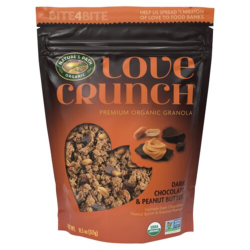 Nature's Path Love Crunch Dark Chocolate & Peanut Butter Granola, 11.5 oz