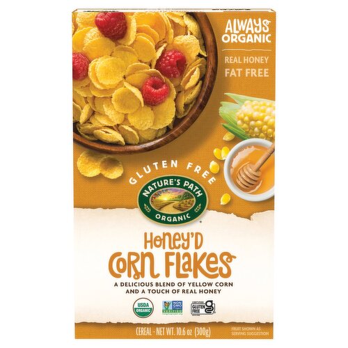 Nature's Path Organic Honey'd Corn Flakes Cereal, 10.6 oz