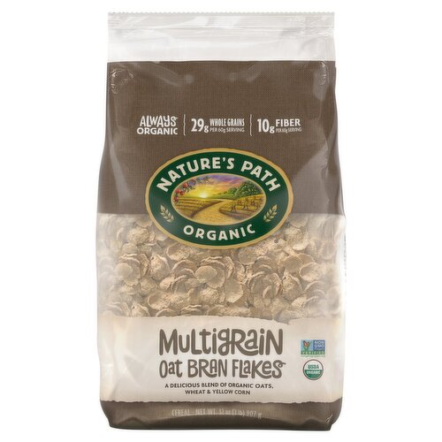 Nature's Path Organic Multigrain Oat Bran Flakes Cereal, 32 oz