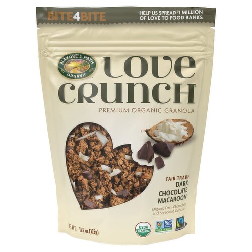 Nature's Path Love Crunch Dark Chocolate Macaroon Granola, 11.5 oz