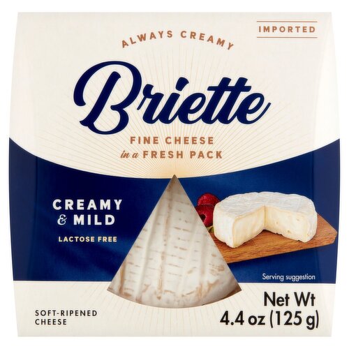 Briette Creamy & Mild Soft-Ripened Cheese, 4.4 oz