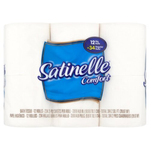 Satinelle Comfort Bath Tissue, 12 count