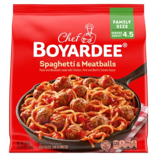 Chef Boyardee Spaghetti & Meatballs Family Size, 40 oz