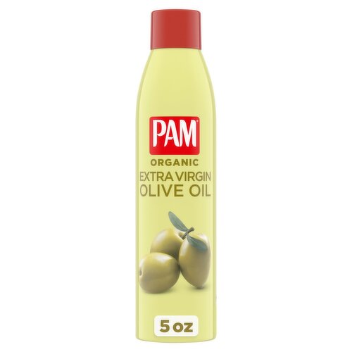 Pam Organic Extra Virgin Olive Oil No-Stick Cooking Spray, 5 oz