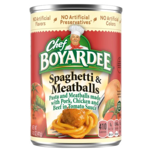 Chef Boyardee Spaghetti & Meatballs, 14.5 oz