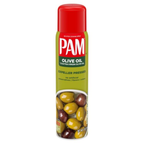 Pam Expeller Pressed Olive Oil No-Stick Cooking Spray, 7 oz