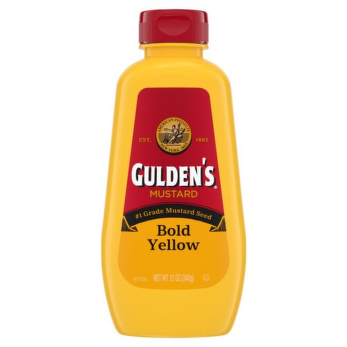 Gulden's Bold Yellow Mustard, 12 oz