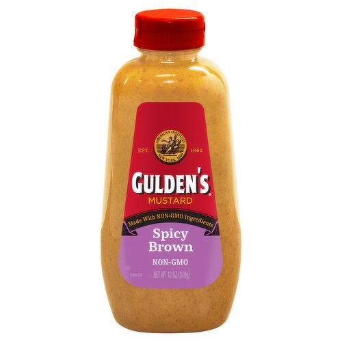 Gulden's Spicy Brown Mustard, 12 oz