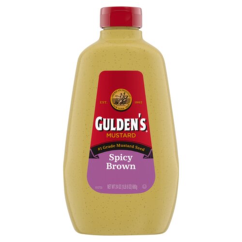 Gulden's Spicy Brown Mustard, 24 oz