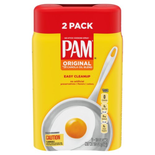 Pam Original No-Stick Cooking Spray, 10 oz, 2 count