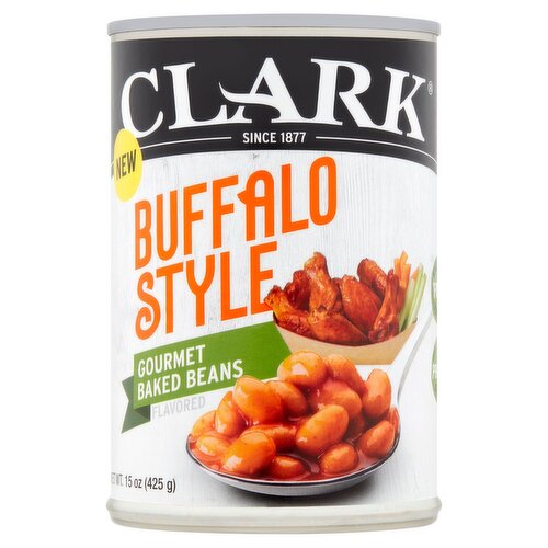 Clark Buffalo Style Flavored Gourmet Baked Beans, 15 oz