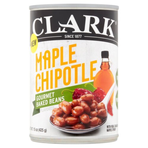 Clark Maple Chipotle Flavored Gourmet Baked Beans, 15 oz