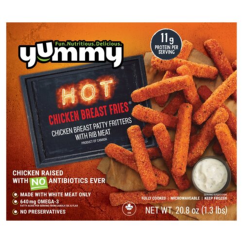 Yummy Hot Chicken Breast Fries, 20.8 oz