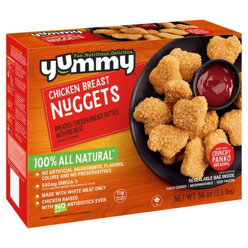 Yummy Chicken Breast Nuggets, 56 oz