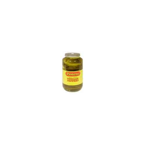 Pastene Vinegar Peppers - Sweet Green, 32 oz